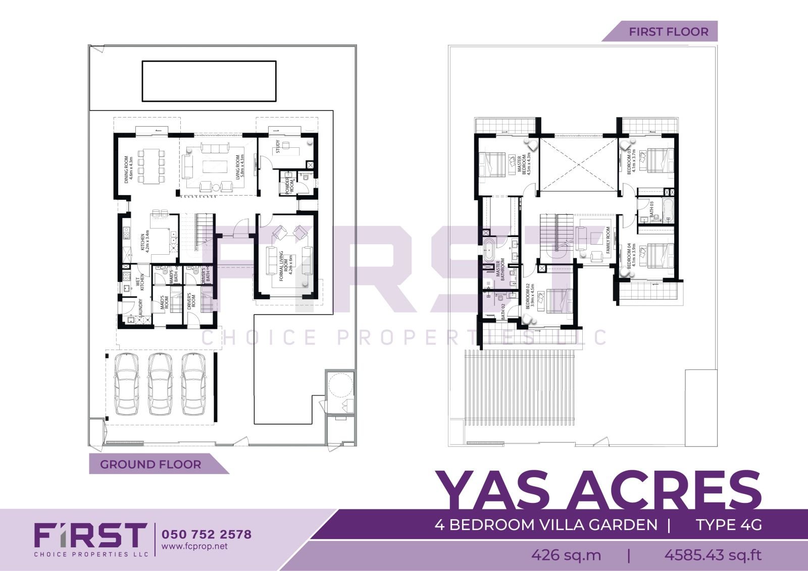 Floor Plan of 4 Bedroom Villa Garden Type 4G in Yas Acres Yas Island Abu Dhabi UAE 426 sq.m 4585.43 sq.ft.jpg